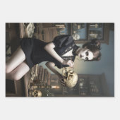 Dark Romantic Gothic Design ラッピングペーパーシート (正面3)