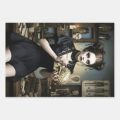 Dark Romantic Gothic Design ラッピングペーパーシート (正面)