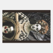 Dark Romantic Gothic Design ラッピングペーパーシート (正面3)