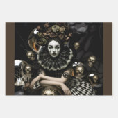 Dark Romantic Gothic Design ラッピングペーパーシート (正面3)