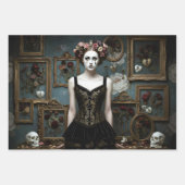 Dark Romantic Gothic Design ラッピングペーパーシート (正面2)