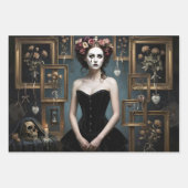 Dark Romantic Gothic Design ラッピングペーパーシート (正面)