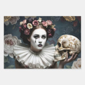 Dark Romantic Gothic Design ラッピングペーパーシート (正面)