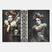 Dark Romantic Gothic Design ラッピングペーパーシート (正面3)