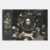 Dark Romantic Gothic Design ラッピングペーパーシート (正面2)