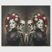 Dark Romantic Gothic Design ラッピングペーパー (フラット)