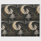 Dark Romantic Gothic Design ラッピングペーパー (フラット)