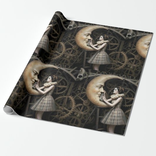Dark Romantic Gothic Design ラッピングペーパー (アンロールド)