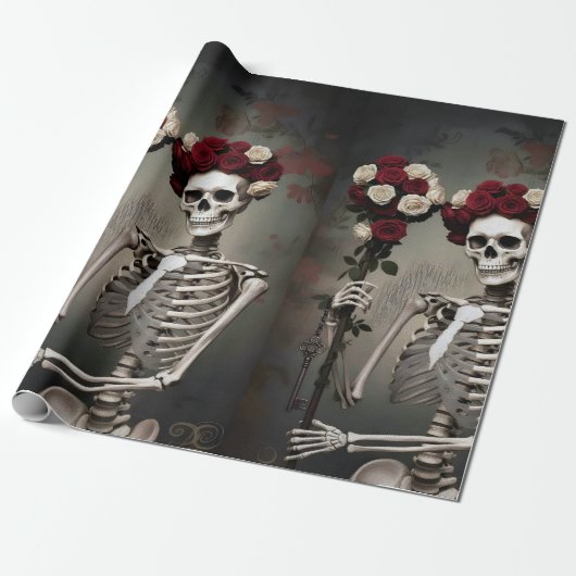 Dark Romantic Gothic Design ラッピングペーパー (アンロールド)