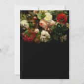 Dark romantic moody elegant floral Bridal Shower 招待状 (裏面)