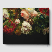 Dark romantic moody elegant floral flowers wedding ゲストブック (裏面)