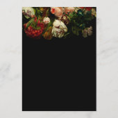 Dark romantic moody elegant floral flowers wedding メニュー (裏面)