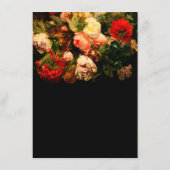 Dark romantic moody elegant floral wedding エンクロージャーカード (裏面)