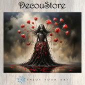 Dark Rose Siren Decoupage 薄葉紙