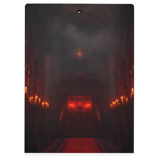 Dark Royal Halloween Gothic Design クリップボード (裏面)