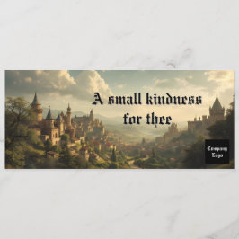 Dark Rustic Vintage Medieval Gift Certificate セーブザデート