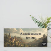 Dark Rustic Vintage Medieval Gift Certificate セーブザデート (スタンド正面)