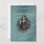 Dark Santa of Shadows – Gothic Christmas Skeleton  招待状 (正面)