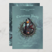 Dark Santa of Shadows – Gothic Christmas Skeleton  招待状 (正面/裏面)