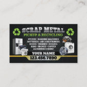 Dark Scrap Metal Recycle Business Card - Bilingual 名刺 (正面)