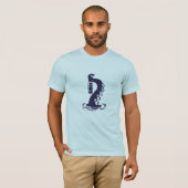 Dark Sea Monster Tentacle Holding Lantern – Gothic Tシャツ (正面フル)