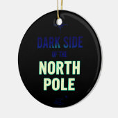 Dark Side of the North Pole | Funny Goth Christmas セラミックオーナメント (左)