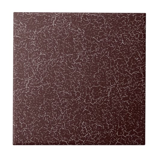 Dark Siena Burgundy Crackle Glaze Solid Colour タイル (正面)