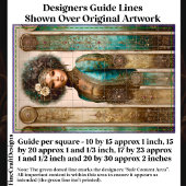 Dark Skin Woman, Baroque Panels DY1L Decoupage 薄葉紙