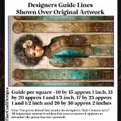 Dark Skin Woman, Baroque Panels DY1R Decoupage 薄葉紙