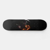 Dark skull skateboard Deck スケートボード (横)