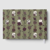 Dark Skulls & Roses Olive Green Til Death ゲストブック (裏面)