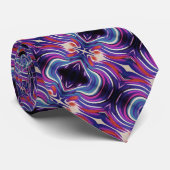 Dark smart trendy stripy purple ネクタイ (ロール)