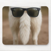 Dark Sunglasses On a Dog Tail マウスパッド (正面)