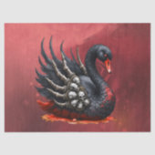 Dark Swan of Bones – Gothic Elegance  薄葉紙 (正面)