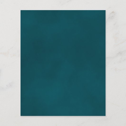 Dark Teal & Gold Wedding Reception BUDGET Invite (裏面)