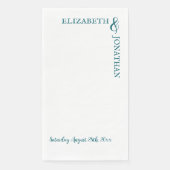 Dark Teal Modern Typography Wedding (正面)