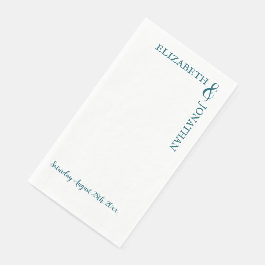 Dark Teal Modern Typography Wedding (コーナー)