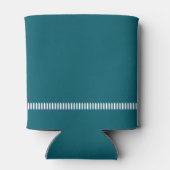 Dark Teal Modern Typography Wedding 缶クーラー (裏面)