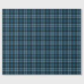 Dark Teal Plaid ラッピングペーパー (フラット)