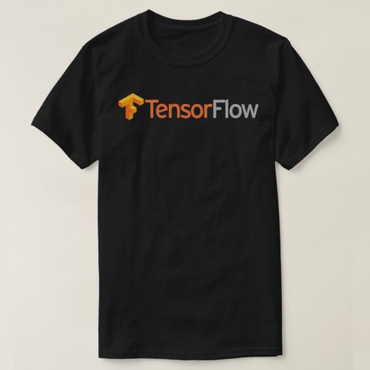Dark Tensorflowソフトウェア開発者T Tシャツ (デザイン正面)