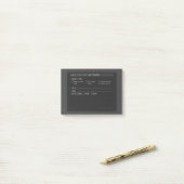 Dark Terminal Bug Tracker Software Engineer Post-i ポストイット (デスク上)