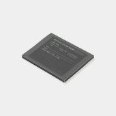 Dark Terminal Bug Tracker Software Engineer Post-i ポストイット (アングル)