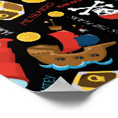 Dark Treasure Island Party Pirate Poster ポスター (角)