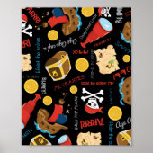 Dark Treasure Island Party Pirate Poster ポスター (正面)