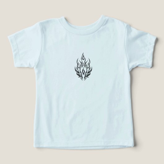 Dark Tribal Flame Mask – Abstract Fire Art Design (デザイン正面)