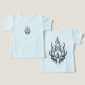 Dark Tribal Flame Mask – Abstract Fire Art Design (デザイン正面&裏面)