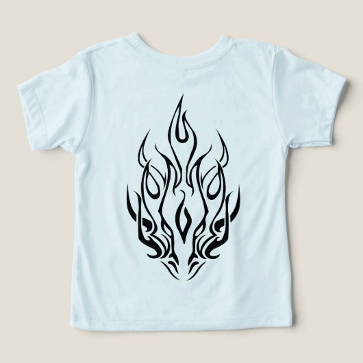 Dark Tribal Flame Mask – Abstract Fire Art Design (デザイン裏面)