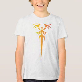 Dark Tribal Phoenix Emblem – Mythic Symbol トライブレンドＴシャツ
