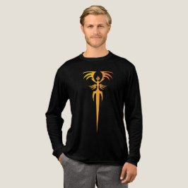 Dark Tribal Phoenix Emblem – Mythic Symbol トライブレンドＴシャツ