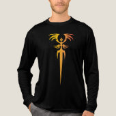 Dark Tribal Phoenix Emblem – Mythic Symbol トライブレンドTシャツ (正面)